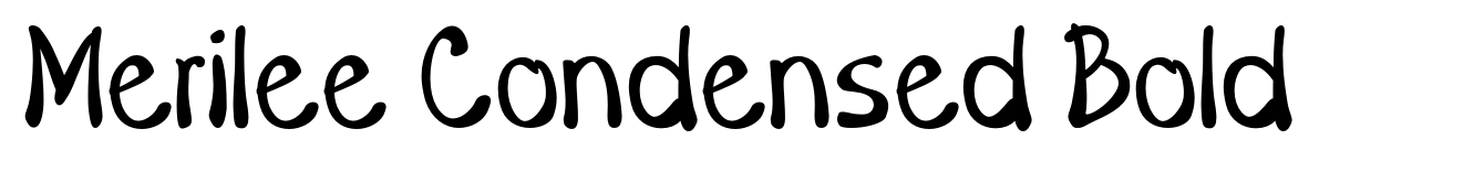 Merilee Condensed Bold